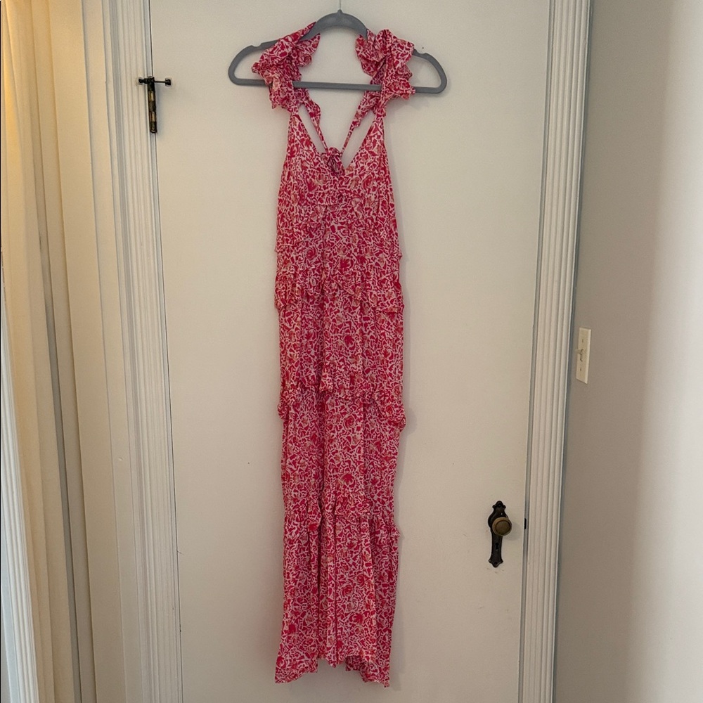 Misa Los Angeles Pink Floral Dress
